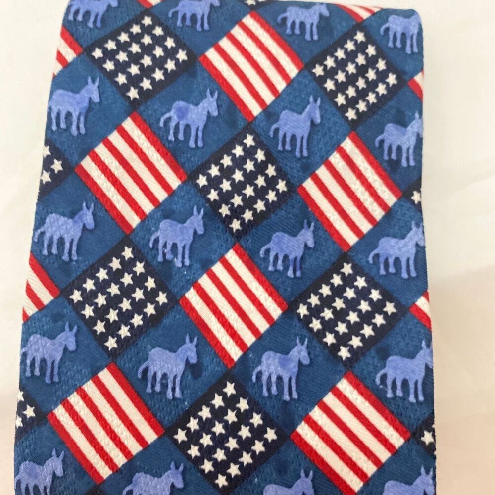 #5659 RM STYLE Mens Novelty American Flag Necktie, Tie Patriotic 55X3.75
